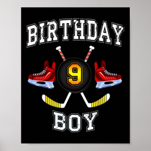 9. Geburtstagskind - Eishockey 9 Jahre Poster
