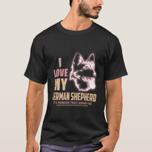 9 Ich liebe meinen deutschen Schäferhund, es sind T-Shirt