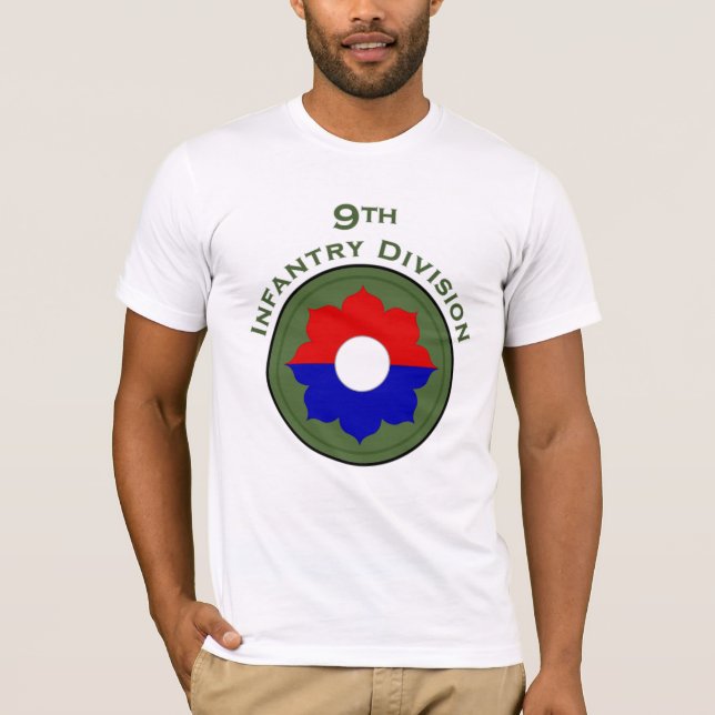 9. Infanterie-Abteilungsschulterflecken T - Shirt (Vorderseite)