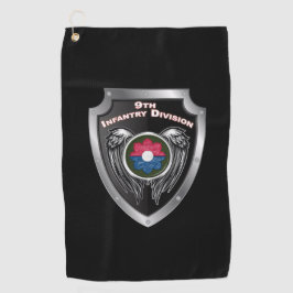 9. Infanterie-Division Custom Shield Golfhandtuch
