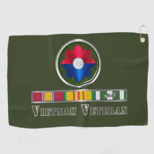 9. Infanterie-Division Vietnam-Veteran Golfhandtuch