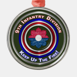 9. Infanterieabteilung Weihnachten halten Ornament Aus Metall