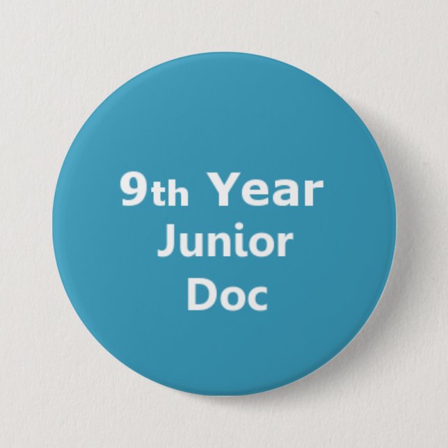 9. Jahr-Juniordoktor-Abzeichen Button (Vorderseite)