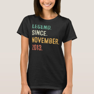 9 Jahre alt 9. Geburtstag Junge Legende seit Novem T-Shirt