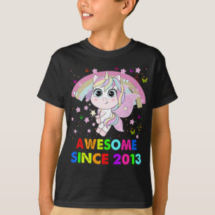 9 Jahre alt Einhorn Süsse 9. Geburtstag Unicorn Gi T-Shirt