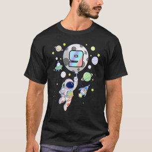 9 Jahre alt Geburtstag Junge Astronaut Space 9th B T-Shirt