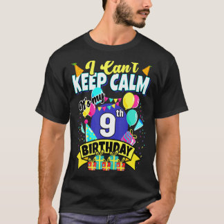 9 Jahre alt, kann ich nicht Ruhe Behalten. Es ist T-Shirt