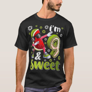 9 Jahre alt Watermelon Birthday Girl Sweet Fruit 9 T-Shirt