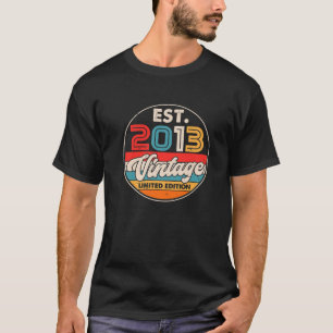 9 Jahre alte Bday Born In 2013 Vintage 9. Geburtst T-Shirt