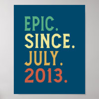 9 Jahre alte Geschenke Epic seit Juli 2013 9.