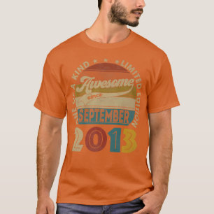 9 Jahre Alte Geschenke Phantastisch seit September T-Shirt