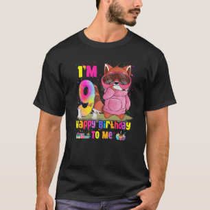 9 Jahre alte Girl Prinzessin Little Red Panda 9. B T-Shirt