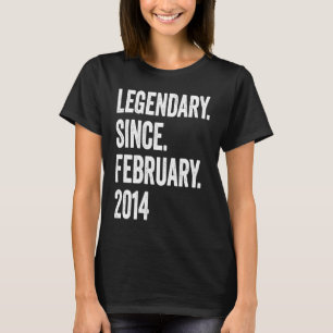 9 Jahre alte Legendärin seit Februar 2014 9. Gebur T-Shirt