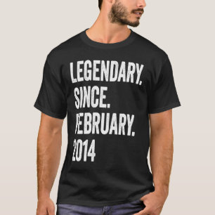 9 Jahre alte Legendärin seit Februar 2014 9. Gebur T-Shirt
