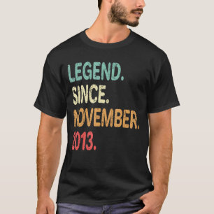 9 Jahre alte Legende seit November 2013 9. Geburts T-Shirt