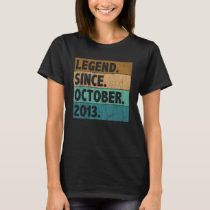 9 Jahre alte Legende seit Oktober 2013 9. Geburtst T-Shirt