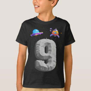 9 Jahre alter Junge 9. Geburtstag Junge gibt Astro T-Shirt