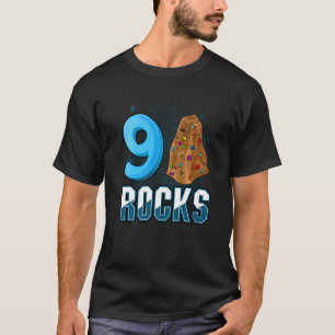 9 Jahre Altes Rock Klettern Geburtstagsparty 9. Ge T-Shirt