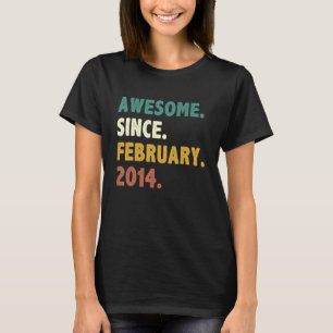 9 Jahre Phantastisch seit Februar 2014 9. Geburtst T-Shirt