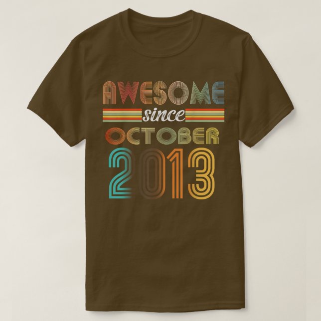 9 Jahre Phantastisch seit Oktober 2013 9. Geburtst T-Shirt (Design vorne)