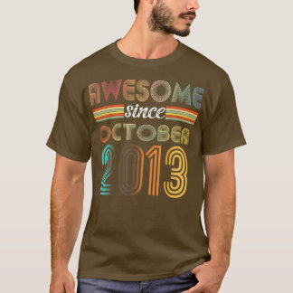 9 Jahre Phantastisch seit Oktober 2013 9. Geburtst T-Shirt