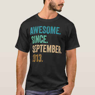 9 Jahre Phantastisch seit September 2013 9. Geburt T-Shirt