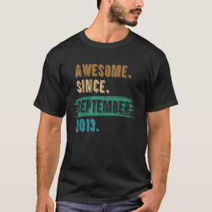 9 Jahre Phantastisch seit September 2013 9. Geburt T-Shirt
