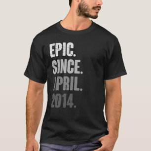 9 Jahre Vintag 2014 April Geburtstag 9. Dekora T-Shirt