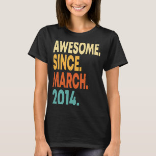 9 Jahre Vintager März 2014 9. Geburtstagskind T-Shirt