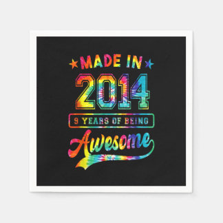 9-jährige Geschenke für 9. Geburtstagsmädchen Serviette