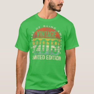 9-jährige Geschenke Vintag 2013 Limited Edition 9. T-Shirt