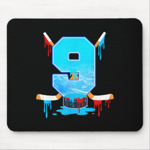 9-jährige Jungen 9. Geburtstag Eishockey Eiscreme Mousepad
