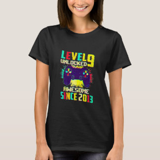 9-jährige Jungen Teenager Stufe 9 unverschlossen 9 T-Shirt