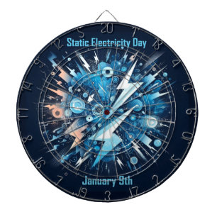 9. Januar - Tag der statischen Elektrizität Dartscheibe