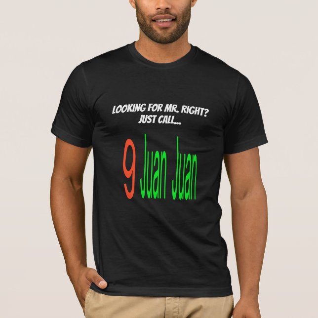9 Juan Juan Single T - Shirt für Männer (Vorderseite)