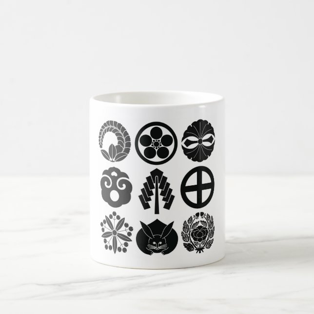 9 kamons Ver.1 Kaffeetasse (Mittel)
