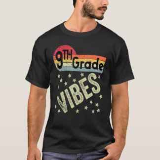 9. Klasse Vibes Retro 80er Lehrer Kinder Zurück in T-Shirt