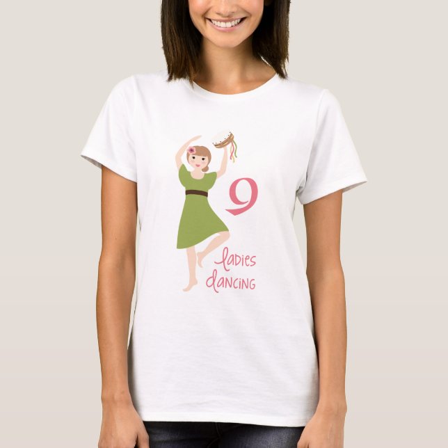 9 Ladys Dancing T-Shirt (Vorderseite)