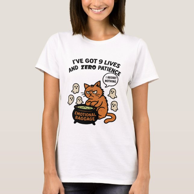 9 Leben T-Shirt (Vorderseite)