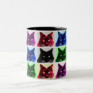 9 Leben Zweifarbige Tasse
