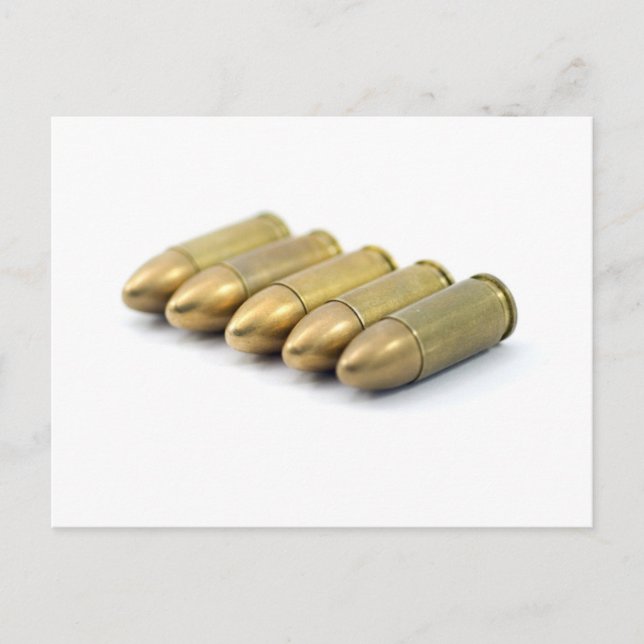 9 mm Ammo Postkarte (Vorderseite)