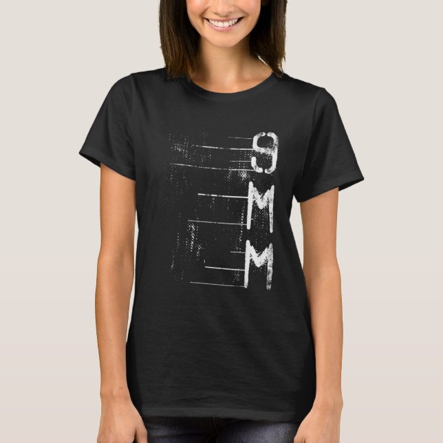 9 MM Schusswaffenzielübungen T-Shirt (Vorderseite)