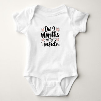 9 Monate auf der Innenseite Baby Strampler