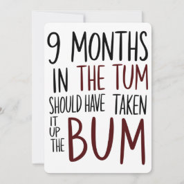 9 Monate in der Summe hätte es blass sonnig machen Einladung