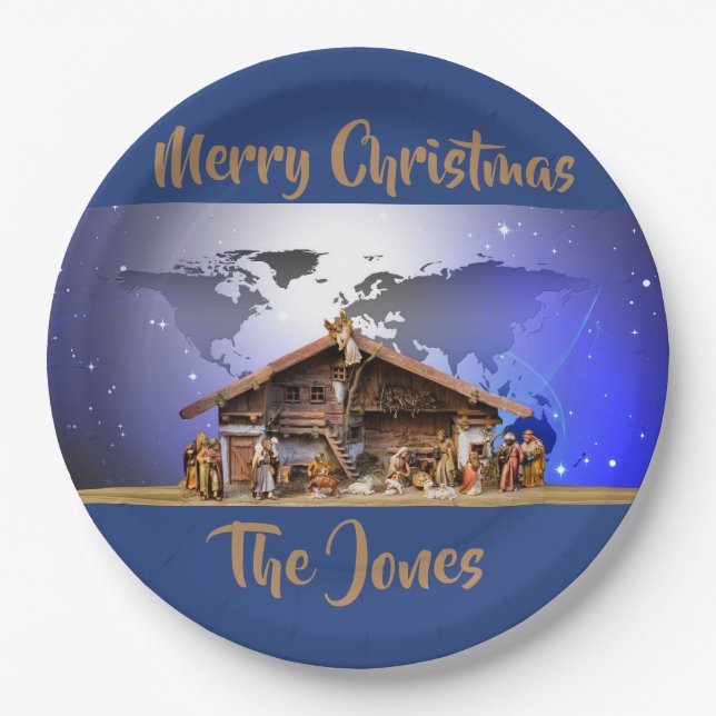 9" Nativity-PapierTeller Pappteller (Vorderseite)