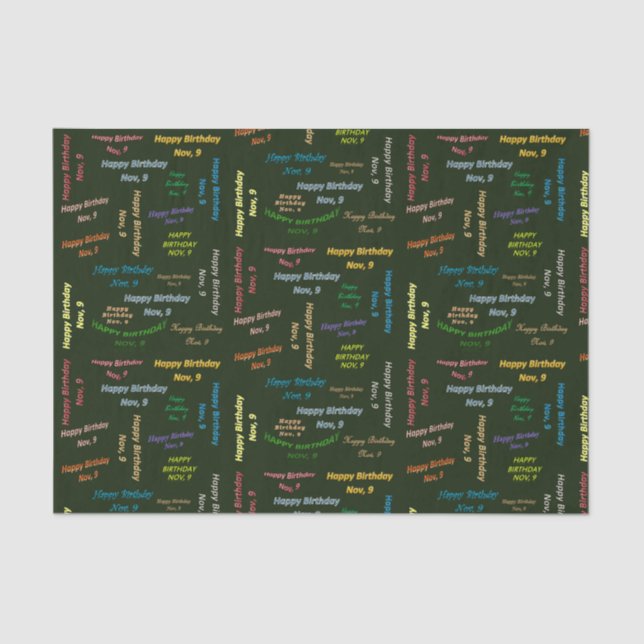 9. November Seidenpapier (Vorderseite)