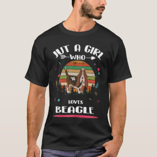 9 Nur ein Mädchen das Beagle liebt 70 T-Shirt