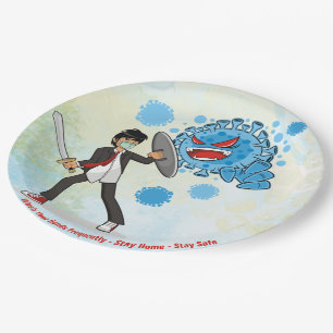 9" Papierplatte Pappteller