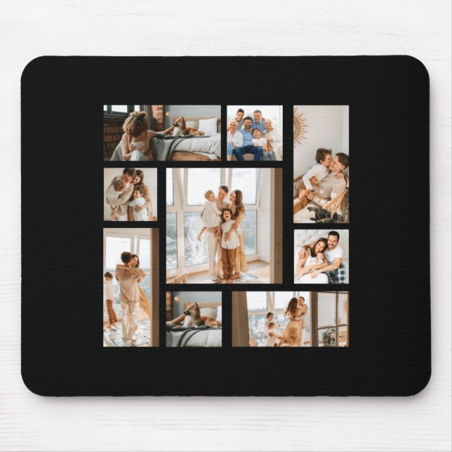 9 Photo Collage Template  Mousepad (Vorne)