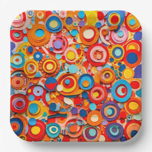9" Quadratischer Papier-Teller Pappteller